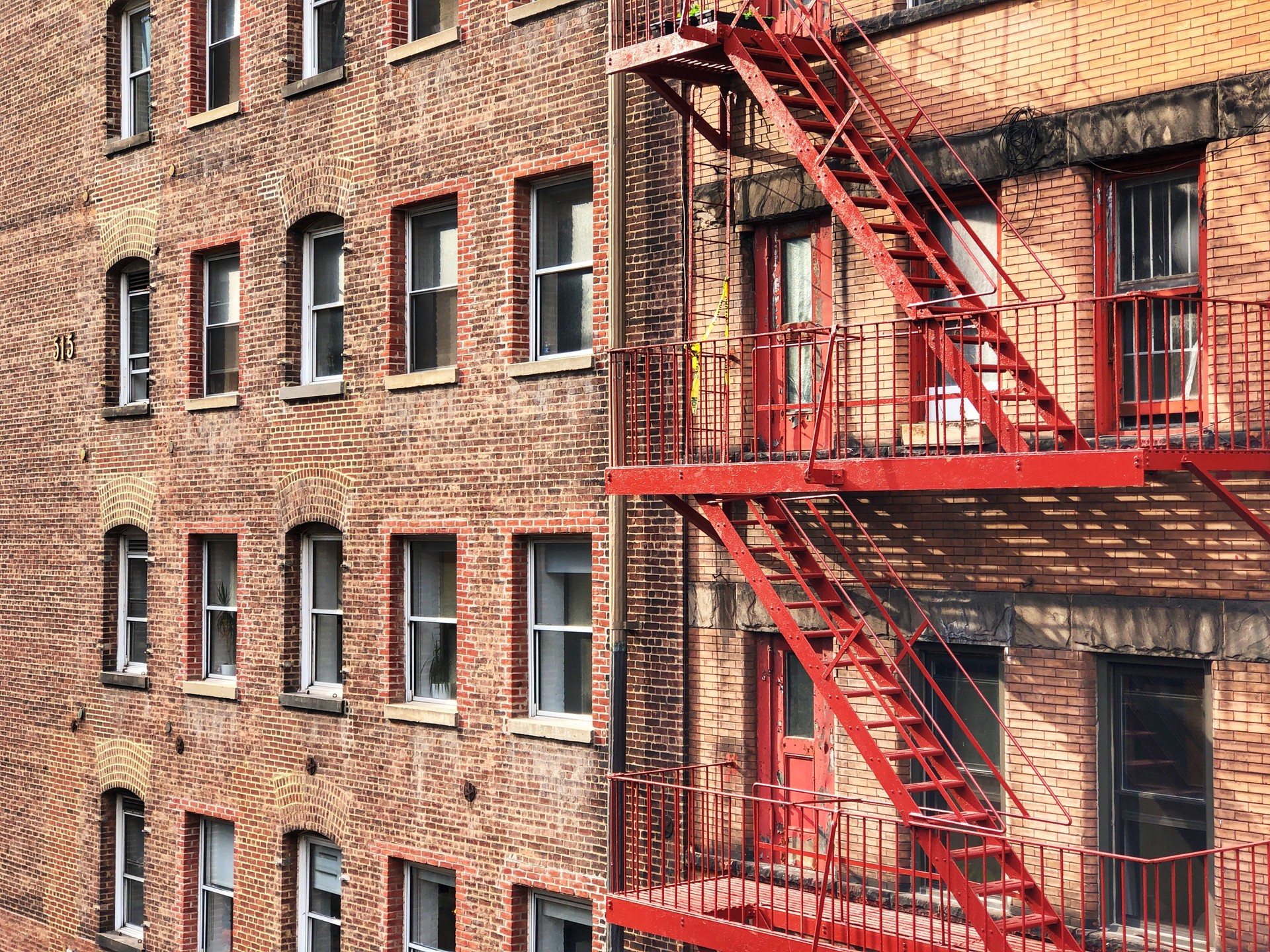 Low Angle View Of Old Building In New York Usa