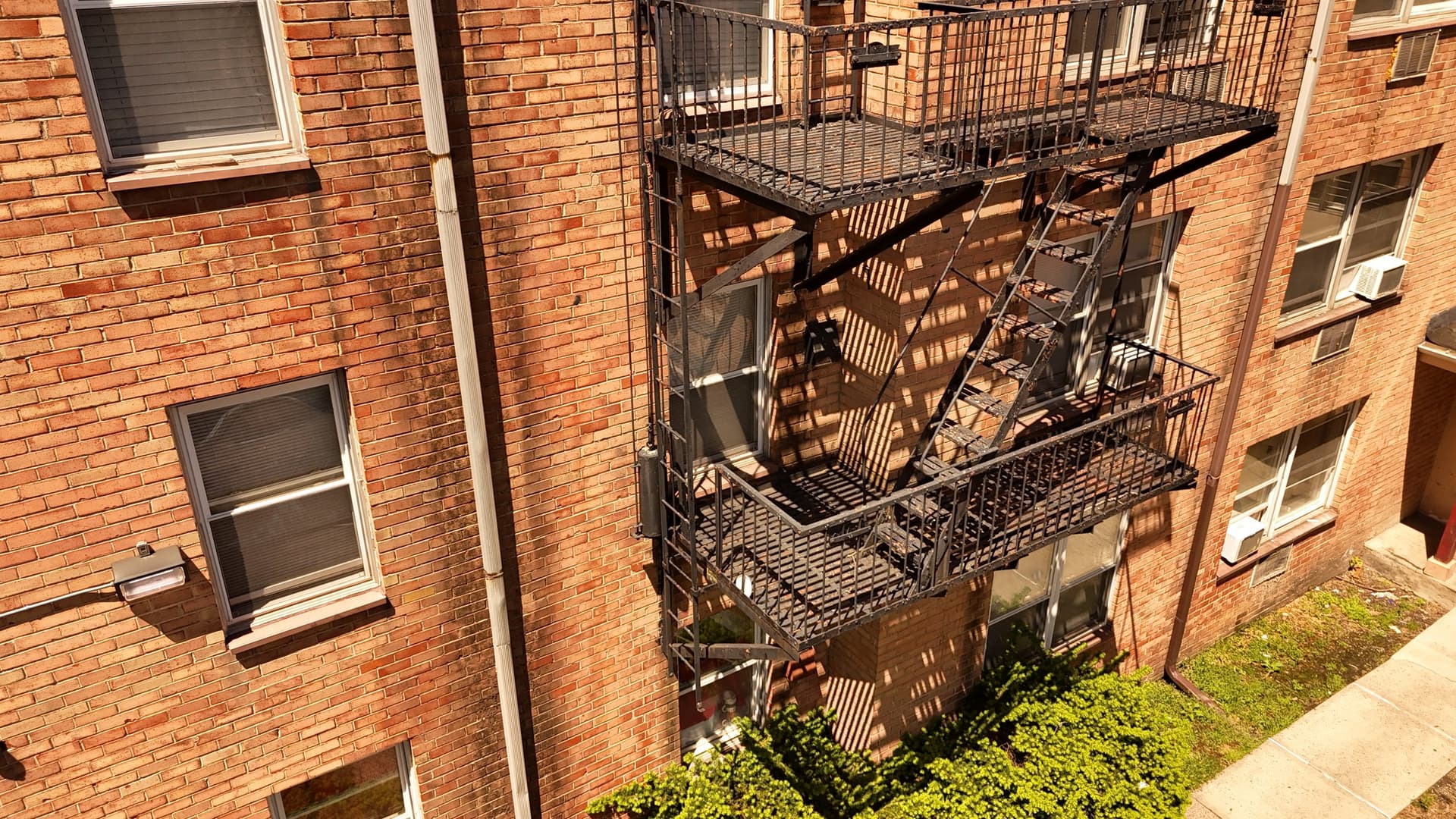 Fire escape on a New Jersey multi-family building we inspected